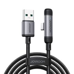 Joyroom USB - Type-C EnjoyX Series 90 Degree Cable A56, 3A, 480mb/s, 1,2m, Μαύρο (S-A56)