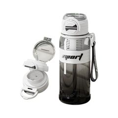 Φορητό παγούρι πλαστικό - 800ml - 616298 - White