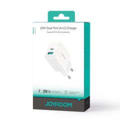 Joyroom Ταξιδιωτικός Φορτιστής C+U.PD 20W, QC 3.0, Λευκό (JR-TCF21)