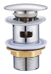 BRUNO βαλβίδα νιπτήρα Pop Up BRN-0315, 1-1/4", ανοξείδωτο ατσάλι, χρωμέ