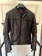 Dainese Razon Δερμάτινο Μπουφάν Μαύρο