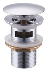 BRUNO βαλβίδα νιπτήρα Pop Up BRN-0314, 1-1/4", ορειχάλκινη, χρωμέ