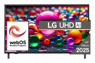 LG Smart Τηλεόραση 43" 4K UHD LED 43UA74003LB HDR (2025)