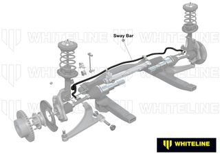 Whiteline Μπροστινή αντιστρεπτική ράβδος - 27 χιλ. 3 σημείων ρυθμιζόμενη για Mitsubishi Lancer Evolution 10 ενίσχυσης Βελτίωσης-thumb-1