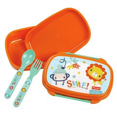 Δοχείο σετ Φαγητού Πλαστικό pp Smile Fisher Price 500ml 17,5x12,5x6cm 500ml Gim 572-52276 50-3681