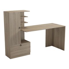 Γραφείο εργασίας με βιβλιοθήκη Felanbo sonoma 160x60x125εκ