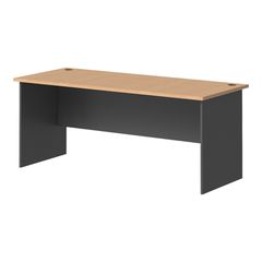 Γραφείο επαγγελματικό Fesialo φυσικό-ανθρακί 180x75x75εκ