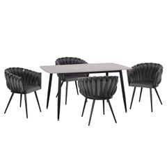 ΣΕΤ ΤΡΑΠΕΖΑΡΙΑΣ 5ΤΜΧ RAVEN HM12116.01 ΚΕΡΑΜΙΚΟ TOP ΓΚΡΙ ΜΑΡΜΑΡΟ--ΓΚΡΙ ΒΕΛΟΥΔΟ