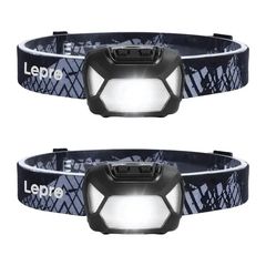 Σετ 2 φακών κεφαλής LEPRO 320015-2 με μπαταρία, 200 lumen
