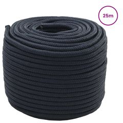 vidaXL Σχοινί Boat 6 χιλ. 25 m Βασιλικό Μπλε Πολυεστέρας-thumb-1