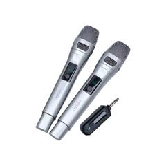 Σετ 2 ασύρματα μικρόφωνα - KMS-904MC - 509045 - Silver