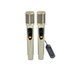 Σετ 2 ασύρματα μικρόφωνα - KMS-903MC - 509038 - Gold