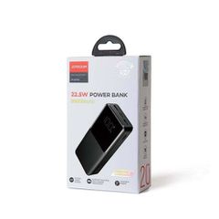 Joyroom Power Bank με ψηφιακή οθόνη C+U+U, PD 22,5W, 20000 mAh με είσοδο Micro-USB, Μαύρο (JR-QP192)
