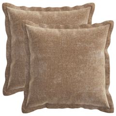 vidaXL Κάλυμμα Μαξιλαριού 2 τμχ. HOUTEN Καφέ 50 x 50 cm