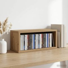 vidaXL Ράφι Αποθήκευσης CDs Artisan Δρυς 40 x 17 x 17 εκ.
