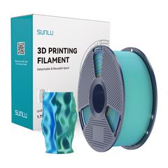 Νήμα Sunlu PLA+ Silk δύο χρωμάτων (μπλε-πράσινο)