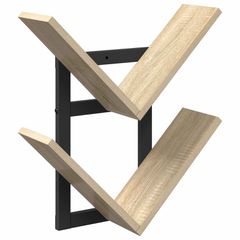 vidaXL Ράφι Τοίχου Sonoma Δρυς 43 x 15 x 47 εκ Επεξεργασμένο Ξύλο