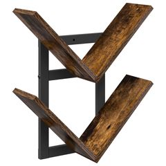 vidaXL Ράφι Τοίχου Καπνισμένο Ξύλο Δρυός 43 x 15 x 47 εκ