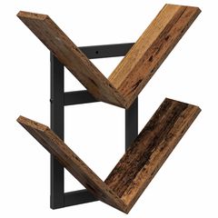 vidaXL Ράφι Τοίχου Παλαιωμένο ξύλο 43 x 15 x 47 εκ Επεξεργασμένο Ξύλο