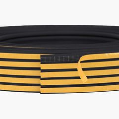 vidaXL Αυτοκόλλητη σφραγίδα παραθύρου Μαύρο 10 x 6 mm 50 m EPDM αφρός-thumb-4