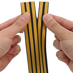 vidaXL Αυτοκόλλητη σφραγίδα παραθύρου Μαύρο 10 x 6 mm 50 m EPDM αφρός-thumb-3