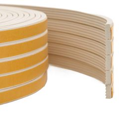 vidaXL Αυτοκόλλητη σφραγίδα παραθύρου Λευκό 15 x 8 mm 12 m EPDM αφρός