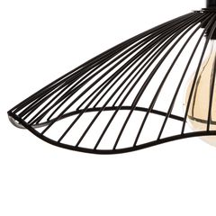 Φωτιστικό οροφής μονόφωτο Galt pakoworld Ε27 μαύρο Φ34x15.5εκ-thumb-2