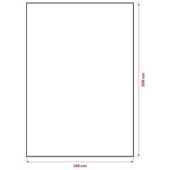 vidaXL Τραβέρσα από γιούτα Φυσικό 140 x 200 cm 100% Γιούτα Τοσσά-thumb-5