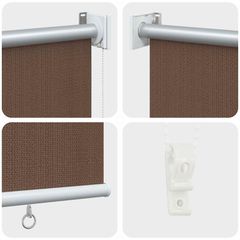 vidaXL Ρολό Εξωτερικού Χώρου 90% Φραγμός UV Taupe 60 x 140 cm HDPE-thumb-5