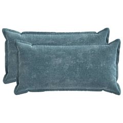 vidaXL Κάλυμμα Μαξιλαριού 2 τμχ. HOUTEN Μπλε 40 x 80 cm
