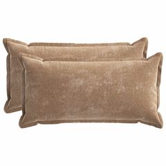 vidaXL Κάλυμμα Μαξιλαριού 2 τμχ. HOUTEN Καφέ 40 x 80 cm
