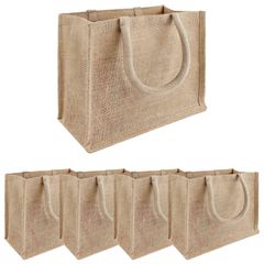 vidaXL Τσάντες από γιούτα 5 Φυσικό 26 x 22 x 14 εκ 100% Γιούτα Τοσσά