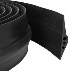 vidaXL Σφραγίδα Δαπέδου Γκαράζ Μαύρο 112 x 20 χιλ. 1 μ. EPDM Καουτσούκ