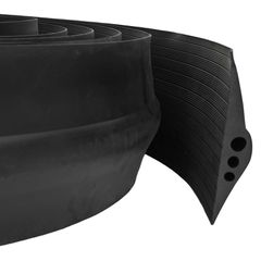 vidaXL Σφραγίδα Δαπέδου Γκαράζ Μαύρο 75 x 12 mm 2,5 m EPDM Καουτσούκ