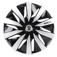 Τάσια Τροχών Lazio 13" μαύρο- ασημί 4τμχ Sparco