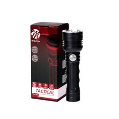 M-TECH TLF104/MT ΦΑΚΟΣ ΧΕΙΡΟΣ 1x10W 490lm IP65 140mm Φ40mm 5000mAh Li-ion TACTICAL LASER FLASHLIGHT - 1 Τεμ.