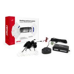 AMIO 01568/AM Σύστημα Παρκαρίσματος 12V με 4 Αισθητήρες Λευκούς 22mm & Buzzer για Ηχητική Ειδοποίηση & Ασφαλές Παρκάρισμα – 1 Τεμ.