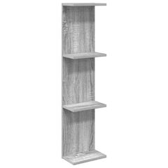 vidaXL Ράφι Τοίχου Γκρι Sonoma 22 x 15 x 100 εκ Επεξεργασμένο Ξύλο