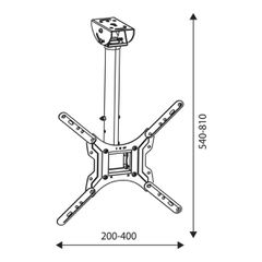 Βάση Τηλεόρασης TM Electron 30 Kg 26-55"-thumb-2