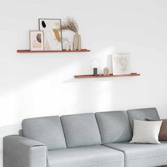 vidaXL Ράφι Τοίχου 2 τμχ. Κόκκινο 100 x 9 x 3 cm Επεξεργασμένο Ξύλο