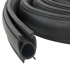 vidaXL Σφράγιση Πόρτας Γκαράζ Μαύρο 41 x 33 mm 4,5 μ PVC