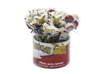 POKEMON - Pikachu & Pokeball - Display of 36Pencils with Eraser Topper