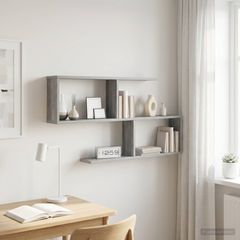 vidaXL Ράφι Τοίχου Γκρι Sonoma 100 x 12 x 50,5 εκ Επεξεργασμένο Ξύλο