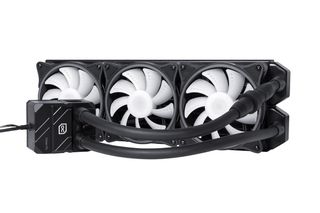 Alphacool Eisbaer Pro Aurora 360 Processor All-in-one liquid cooler 12 cm Black, White 1 pc(s)-thumb-1