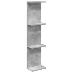 vidaXL Ράφι Τοίχου Γκρι Σκυροδέματος 25 x 15 x 100 εκ