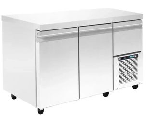 ΠΡΟΣΦΟΡΑ!!! NikiInox SA Ανοξείδωτο Ψυγείο Πάγκος 520lt με 2 Πόρτες και Ψυκτικό Μηχάνημα Π290xΒ80xΥ88cm R0PA.80157R.00H