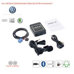 WEFA WF.606.VW8 Interface Aux/Usb/Usb Charger/Bluetooth για εργοστασιακές πηγές Group Vag 8pin