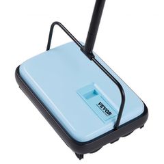 Εγχειρίδιο VEVOR Carpet Sweeper, Σάρωθρο δαπέδου με χωρητικότητα 300 ml σκουπιδοτενεκέ Εύκολα στο άδειασμα, 17 cm πλάτος καθαρισμού για χαλιά οικιακού γραφείου Pet Hair Dust, μπλε