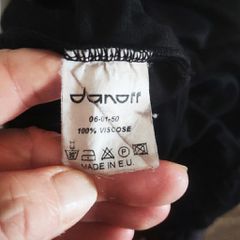 Μαύρο halter top Danoff / 100% viscose (S/M)-thumb-2