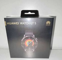 Huawei Watch GT 5 Stainless Steel 46mm Αδιάβροχο με Παλμογράφο (Μαύρο)